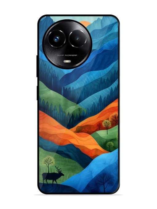 Layers Of The Land Glossy Soft Edge Case for Realme C67 (5G) Chachhi