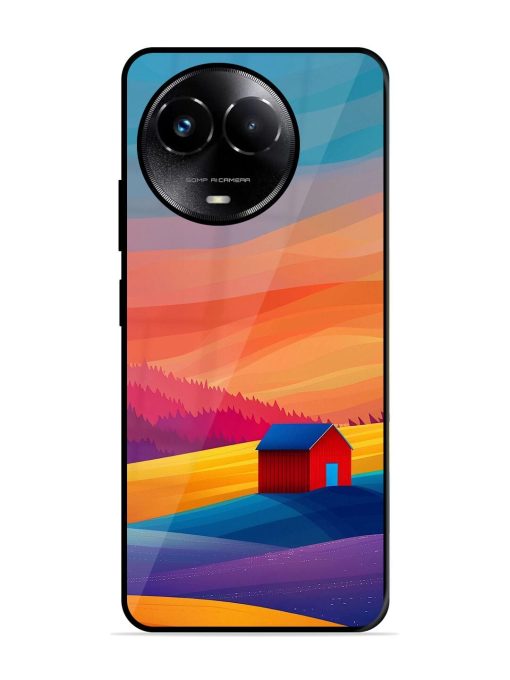 Sunset Solitude Glossy Soft Edge Case for Realme C67 (5G) Chachhi