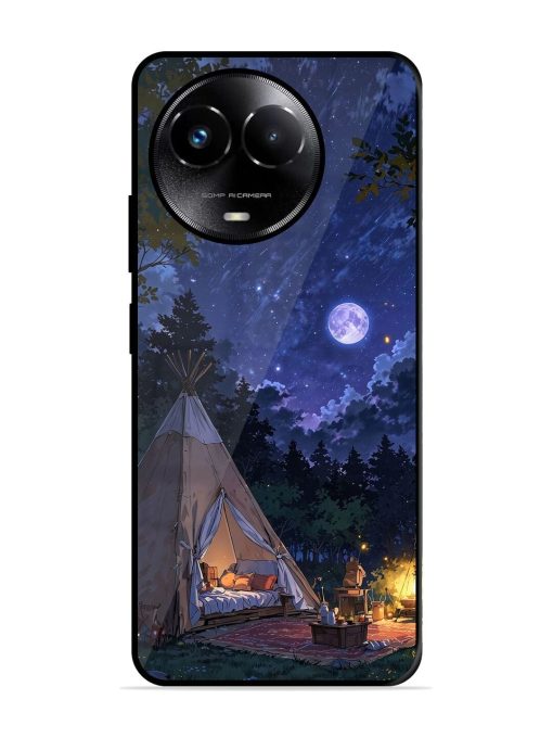 Moonlight Camping Glossy Soft Edge Case for Realme C67 (5G) Chachhi