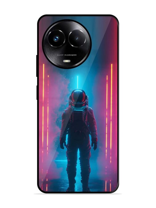 Neon Astronaut Glossy Soft Edge Case for Realme C67 (5G) Chachhi