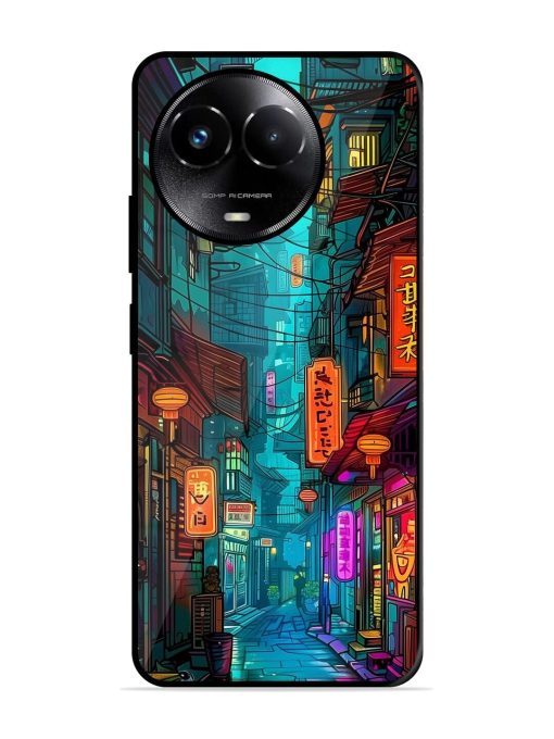 Neon Nightscape Glossy Soft Edge Case for Realme C67 (5G) Chachhi