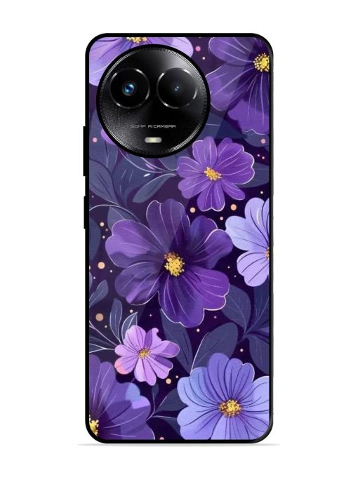 Purple Paradise Glossy Soft Edge Case for Realme C67 (5G) Chachhi