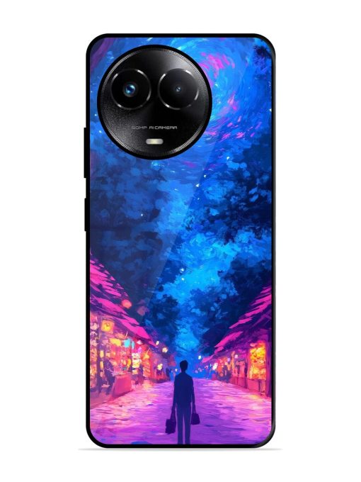 Neon Nightscape Glossy Soft Edge Case for Realme C67 (5G) Chachhi