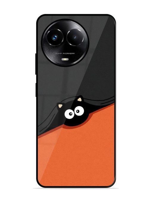 Peek-A-Boo Kitty Glossy Soft Edge Case for Realme C67 (5G)