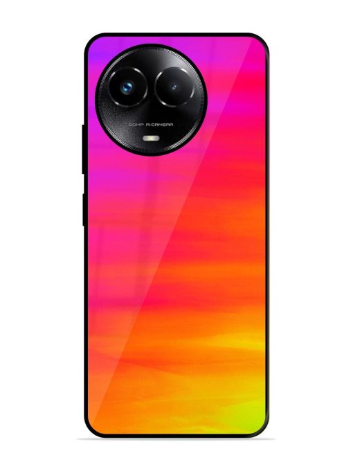 Neon Horizon Glossy Soft Edge Case for Realme C67 (5G) Chachhi