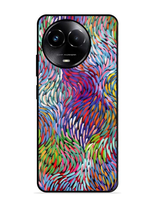 Vibrant Waves Glossy Soft Edge Case for Realme C67 (5G) Chachhi