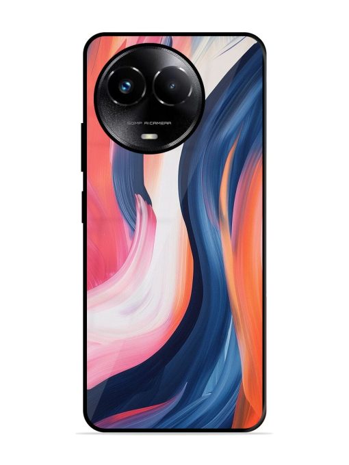 Whirling Hues Glossy Soft Edge Case for Realme C67 (5G) Chachhi