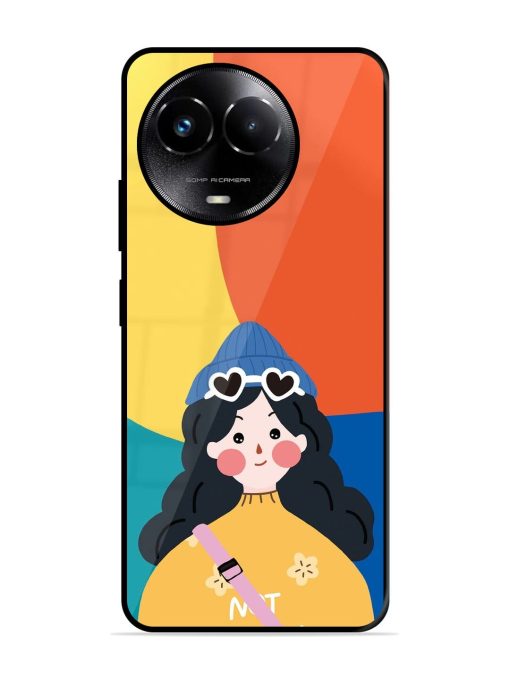 Colorful Vibes Glossy Soft Edge Case for Realme C67 (5G) Chachhi