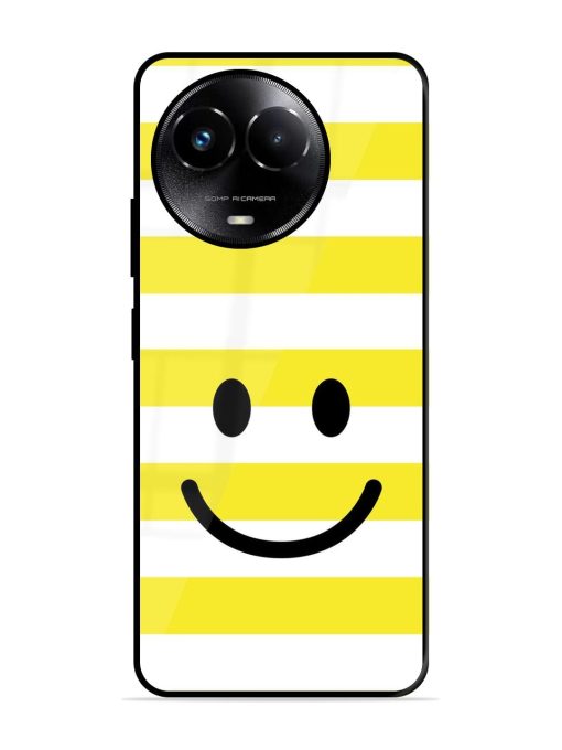 Smiling Stripes Glossy Soft Edge Case for Realme C67 (5G)