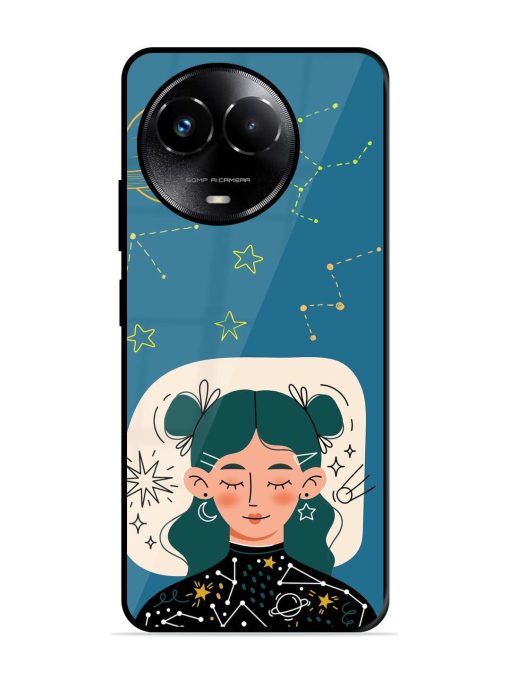 Cosmic Daydreamer Glossy Soft Edge Case for Realme C67 (5G) Chachhi