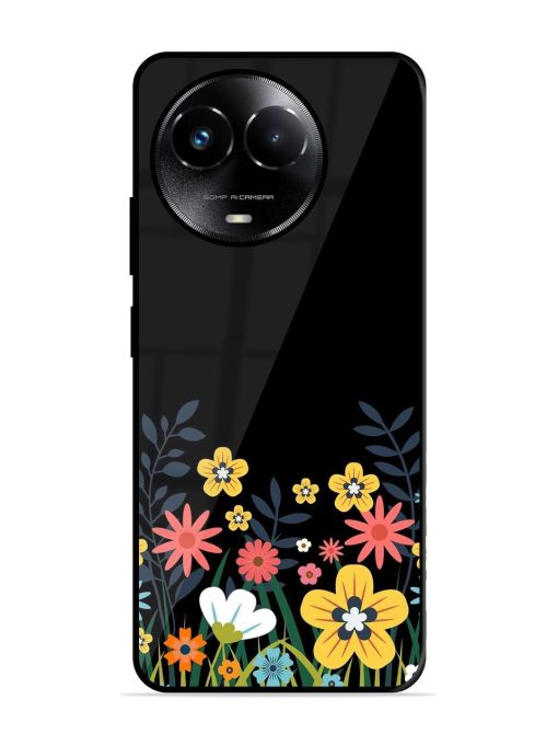 Floral Night Sky Glossy Soft Edge Case for Realme C67 (5G) Chachhi