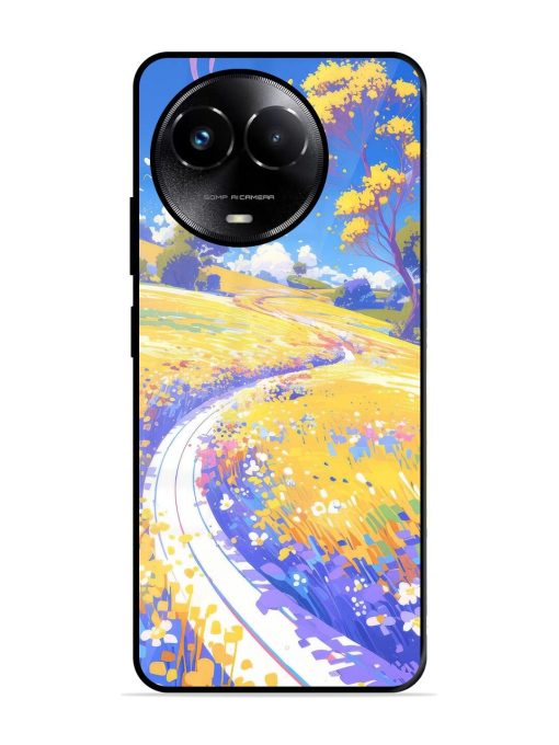 Vibrant Spring Meadow Glossy Soft Edge Case for Realme C67 (5G) Chachhi