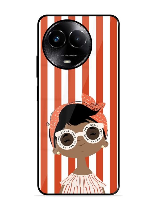 Girls Just Wanna Have Fun Glossy Soft Edge Case for Realme C67 (5G) Chachhi