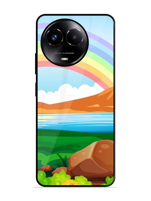 Rainbow Over The Lake Glossy Soft Edge Case for Realme C67 (5G) Chachhi