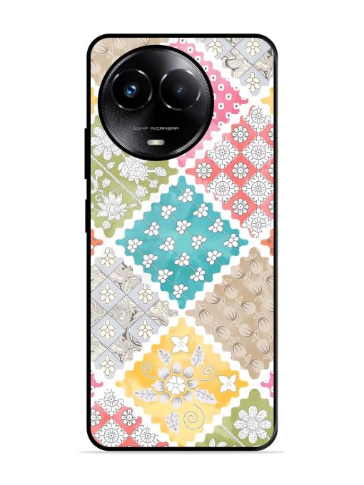 Patchwork Dreamscape Glossy Soft Edge Case for Realme C67 (5G) Chachhi