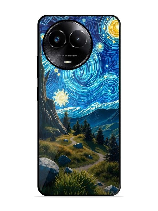 Starry Night In The Shire Glossy Soft Edge Case for Realme C67 (5G) Chachhi