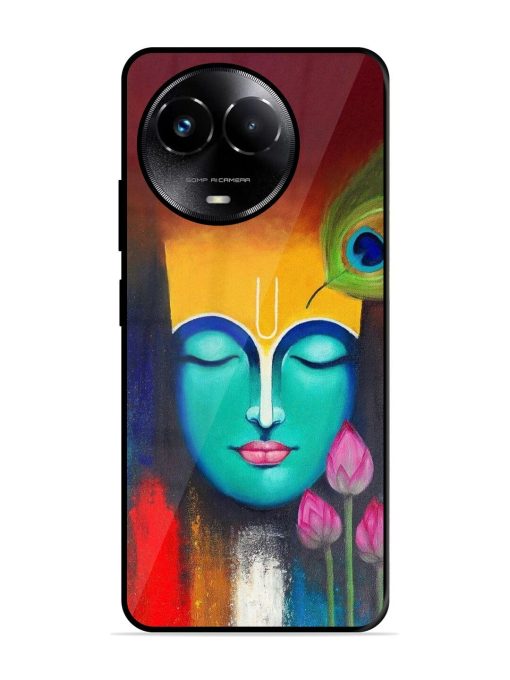 Divine Tranquility: The Face Of Krishna Glossy Soft Edge Case for Realme C67 (5G) Chachhi