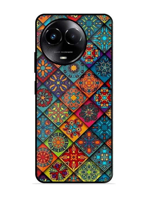 Patchwork Mandala Mosaic Glossy Soft Edge Case for Realme C67 (5G) Chachhi