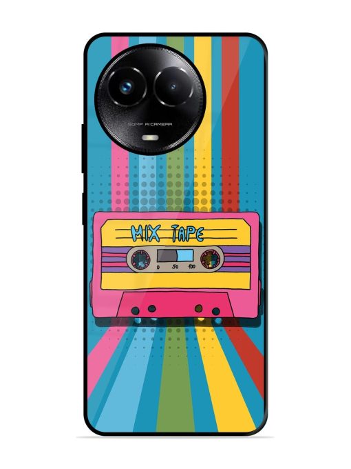 Retro Cassette Tapes Glossy Soft Edge Case for Realme C67 (5G)