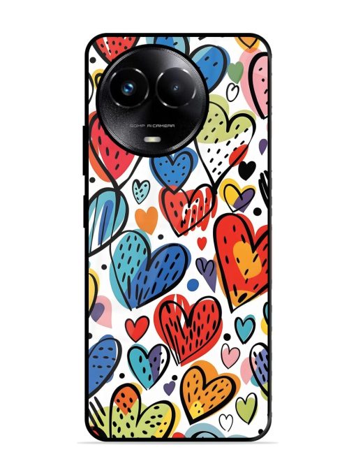 Heartfelt Harmony Glossy Soft Edge Case for Realme C67 (5G) Chachhi