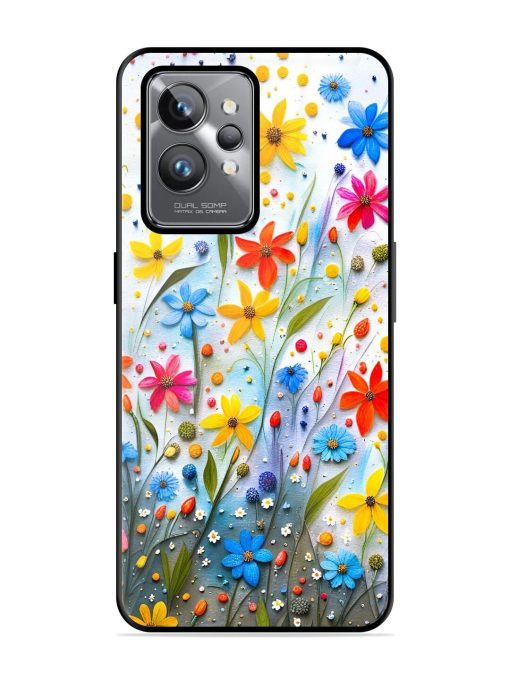 Vibrant Floral Glossy Soft Edge Case for Realme Gt 2 Pro Chachhi