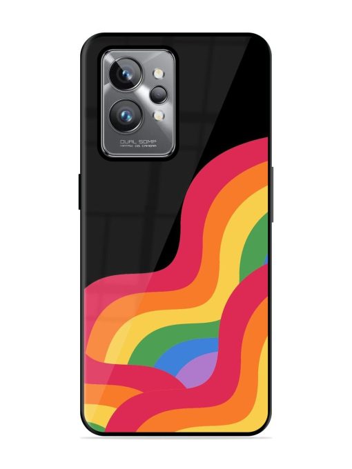 Wavy Rainbow Glossy Soft Edge Case for Realme Gt 2 Pro Chachhi