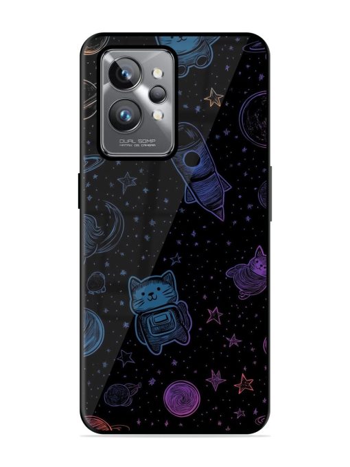 Cosmic Cat Chaos Glossy Soft Edge Case for Realme Gt 2 Pro Chachhi