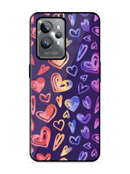 Rainbow Hearts Glossy Soft Edge Case for Realme Gt 2 Pro Chachhi