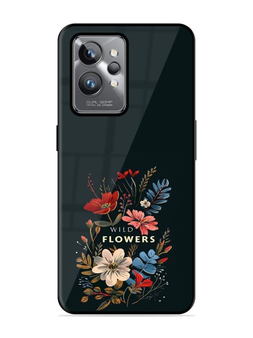 Dark Floral Glossy Soft Edge Case for Realme Gt 2 Pro Chachhi