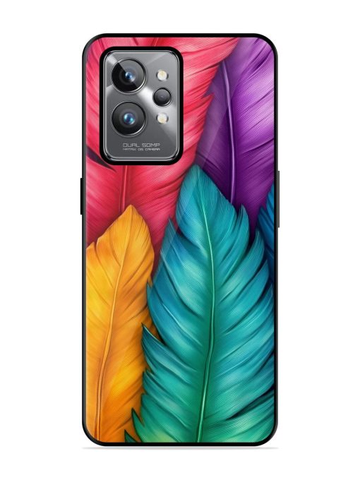 Rainbow Feathers Glossy Soft Edge Case for Realme Gt 2 Pro Chachhi