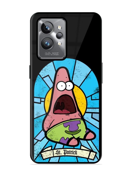 St. Patrick'S Day Stained Glass Patrick Star Glossy Soft Edge Case for Realme Gt 2 Pro Chachhi