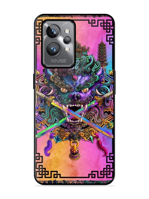 Psychedelic Fu Dog Tapestry Glossy Soft Edge Case for Realme Gt 2 Pro Chachhi