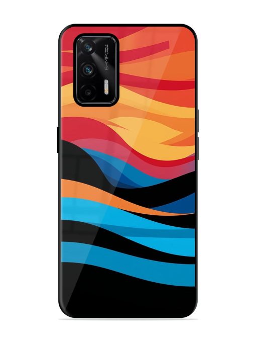 Blazing Currents Glossy Soft Edge Case for Realme Gt (5G) Chachhi