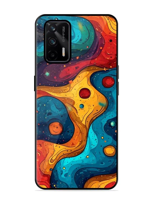 Cosmic Swirl Glossy Soft Edge Case for Realme Gt (5G) Chachhi