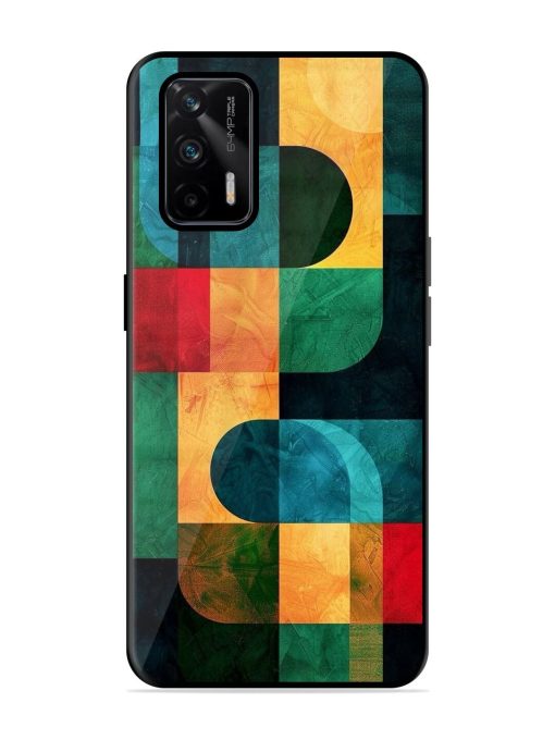 Geometric Harmony Glossy Soft Edge Case for Realme Gt (5G)