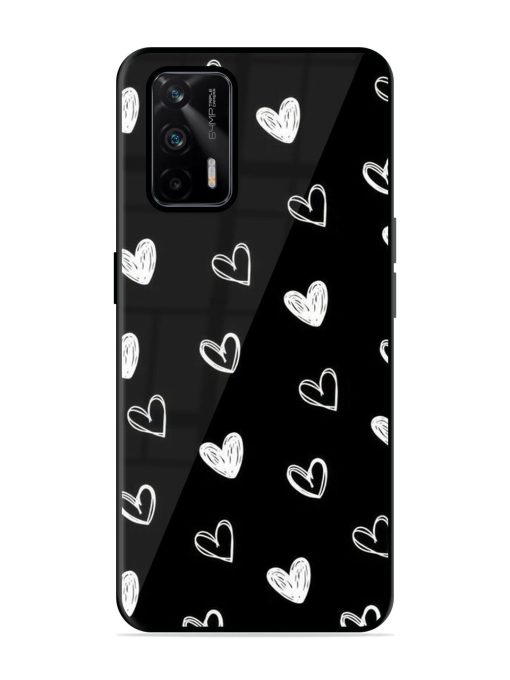 Scattered Hearts Glossy Soft Edge Case for Realme Gt (5G) Chachhi