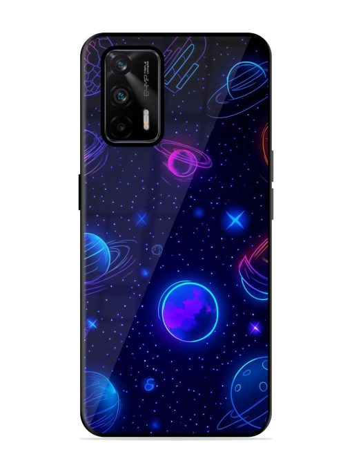 Neon Cosmos Glossy Soft Edge Case for Realme Gt (5G) Chachhi