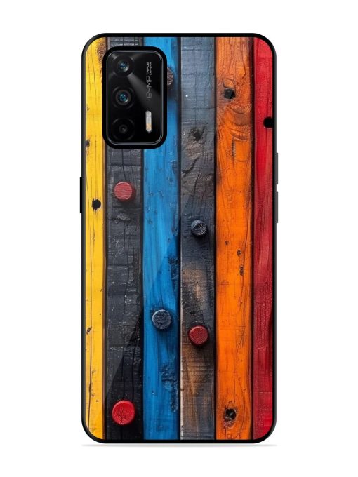 Rainbow Plank Glossy Soft Edge Case for Realme Gt (5G)