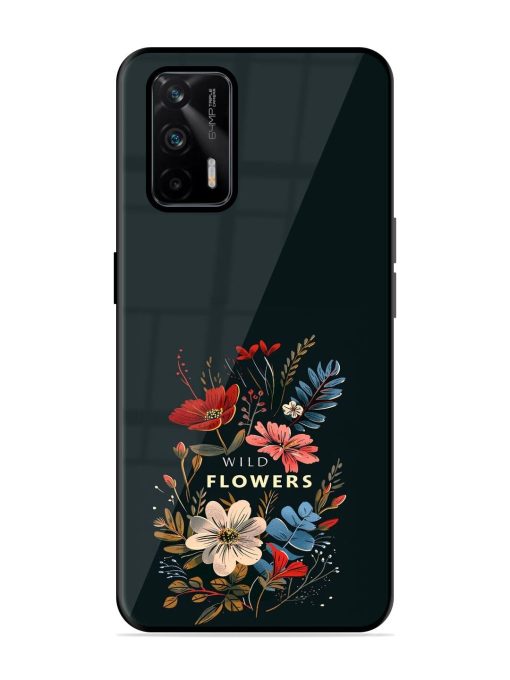 Dark Floral Glossy Soft Edge Case for Realme Gt (5G) Chachhi