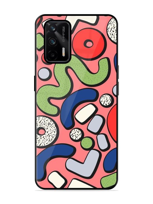 Groovy Geometric Shapes Glossy Soft Edge Case for Realme Gt (5G) Chachhi