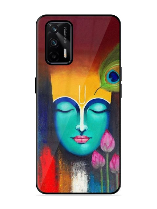 Divine Tranquility: The Face Of Krishna Glossy Soft Edge Case for Realme Gt (5G) Chachhi