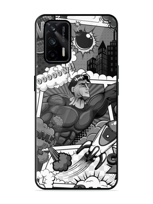 Comic Book Chaos Glossy Soft Edge Case for Realme Gt (5G) Chachhi