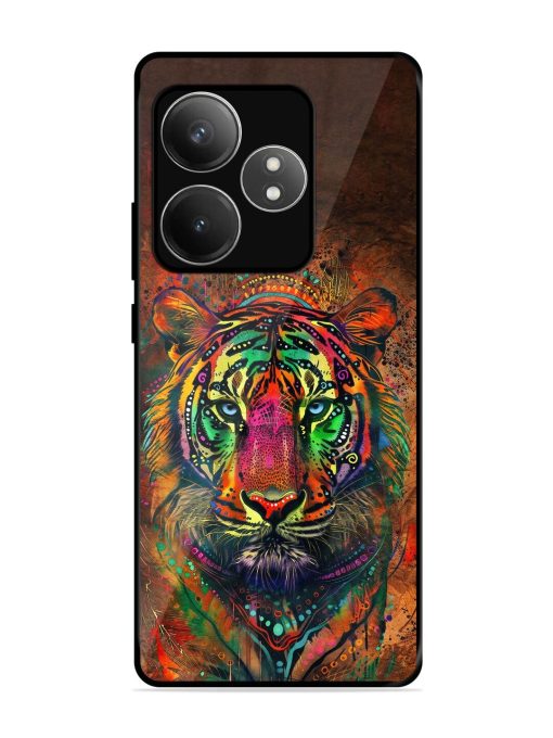 Cosmic Tiger Glossy Soft Edge Case for Realme Gt 6T (5G) Chachhi