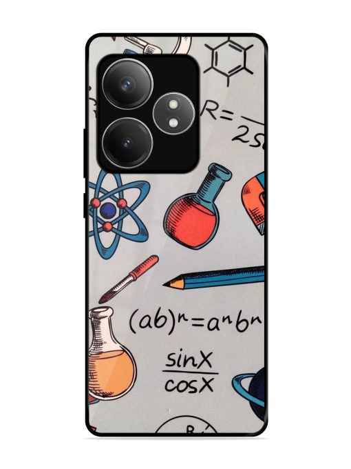 Science Doodle Glossy Soft Edge Case for Realme Gt 6T (5G) Chachhi