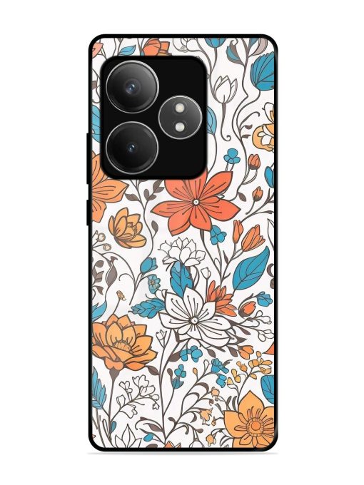 Floral Symphony Glossy Soft Edge Case for Realme Gt 6T (5G) Chachhi