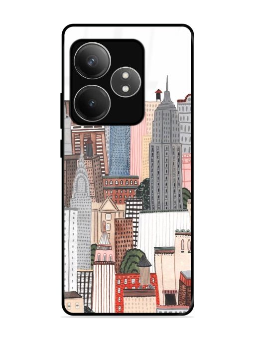 Cityscape Dreams Glossy Soft Edge Case for Realme Gt 6T (5G) Chachhi