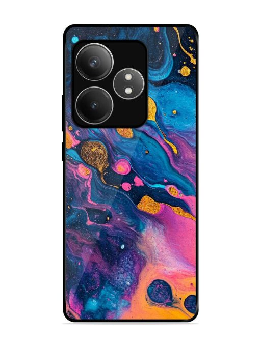 Cosmic Swirl Glossy Soft Edge Case for Realme Gt 6T (5G) Chachhi