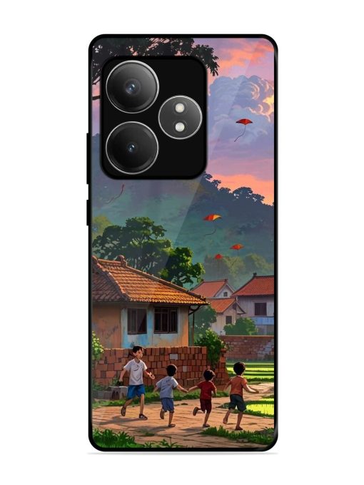 Sunset Play Glossy Soft Edge Case for Realme Gt 6T (5G) Chachhi