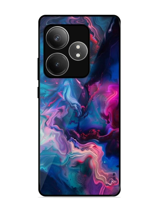 Cosmic Swirl Glossy Soft Edge Case for Realme Gt 6T (5G)