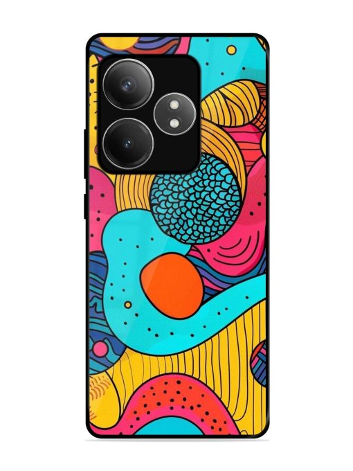 Psychedelic Patterns Glossy Soft Edge Case for Realme Gt 6T (5G) Chachhi